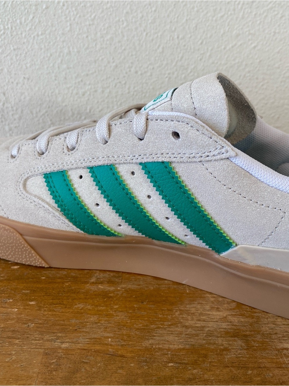 Adidas Busenitz Vulc II Sand Suede Green Beige Khaki Skateboarding - Size 10 - Picture 11 of 14
